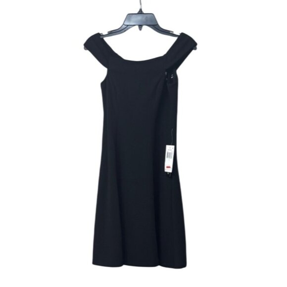 Teeze Me Juniors' Off-The-Shoulder Party Dress, Black, Sz. 13 - Picture 11 of 13